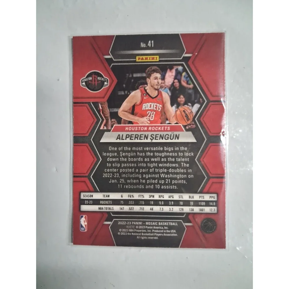 2022-23 Panini Mosaic - Alperen Sengun #41